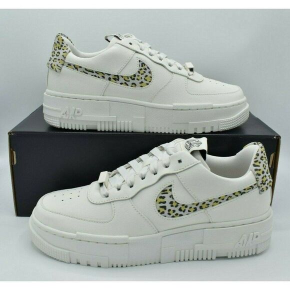 NWB Nike Womens Size 8.5 AF1 Pixel SE Sail Lemon Twist Black Shoes DH9632 101